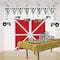 Beistle 54" x 108" Yellow Straw Print Table Cover